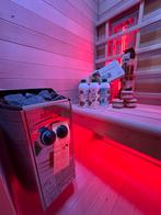COMBI SAUNA INFRAROOD MET OPGIETKACHEL GRATIS BEZORGD! 🚚, Sport en Fitness, Sauna, ., Complete sauna, Ophalen of Verzenden, Zo goed als nieuw