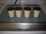 4 keukenpotjes of bekers met deksels, Ophalen, Zo goed als nieuw
