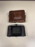 Vintage camera - zeis ikon nettar camera met bruine case, Ophalen of Verzenden, Gebruikt, Spiegelreflex, Canon