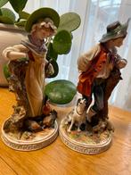 Vintage Porseleinen Beelden - Boer en Boerin met Dieren, Antiek en Kunst, Ophalen of Verzenden