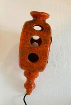 Oranje keramiek wandlamp , West Germany, Overige materialen, Gebruikt, Onbekend, Ophalen of Verzenden