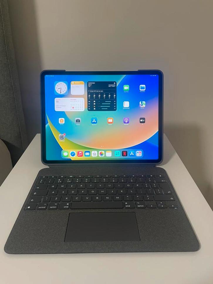Ipad Pro 12.9 inch 256gb 6de generatie + Keyboard + Pencil, Computers en Software, Apple iPads, Zo goed als nieuw, Apple iPad