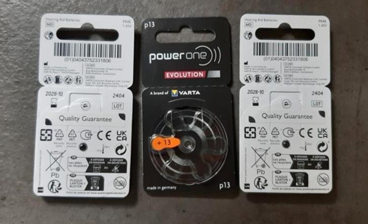 Gehoorapparaat, batterijen, nieuw en lang houdbaar, 2028-10, Audio, Tv en Foto, Accu's en Batterijen, Nieuw, Ophalen of Verzenden