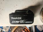 Makita 6.0ah 18v inclusief oplader, Ophalen of Verzenden, Zo goed als nieuw