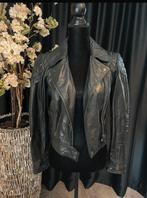 Zwarte leren jas - Burberry Brit, Ophalen of Verzenden, Zo goed als nieuw, Maat 38/40 (M), Zwart