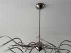 Moderne hanglamp boven eettafel - 10 lampjes, Huis en Inrichting, Lampen | Hanglampen, Ophalen, Zo goed als nieuw, Metaal, Minder dan 50 cm