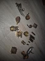 Antieke koperen miniatuurkastje, Ophalen of Verzenden, Koper