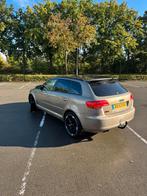 Audi A3 2.0 Sportback 110KW AUT 2007 Beige, Auto's, Audi, 65 €/maand, Achteruitrijcamera, 4 cilinders, 1984 cc