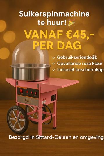 Luxe Suikerspinmachine te huur! beschikbaar voor biedingen