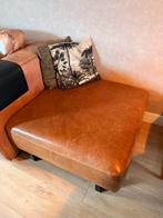 Leren hocker, Ophalen, Gebruikt, Vierkant, Leer