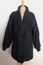 Wol mix zwart bewerkt windstopper vest/jas van Santas! 44, Ophalen of Verzenden, Zo goed als nieuw, Maat 42/44 (L), Zwart