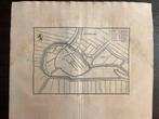 Antieke kaart (vestingkaart) Schiedam C. Merian 1660, Antiek en Kunst, Ophalen of Verzenden