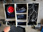 Flightcase met bekabeling, Ophalen, Zo goed als nieuw, 10 meter of meer, Overige kabels