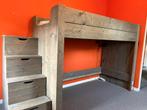 Steigerhout hoogslaper/stapelbed Kind Tiener, Ophalen, Zo goed als nieuw, Stapelbed