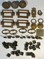 Messing kast- en stoelbeslag. Jugendstihl, Doe-het-zelf en Verbouw, Metalen, Ophalen of Verzenden, Zo goed als nieuw, Koper of Messing