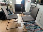 4x IKEA VOLFGANG stoelen – charcoal, modern design, Huis en Inrichting, Stoelen, Ophalen, Zo goed als nieuw, Metaal, Eén