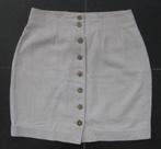 Another woman naturel rok, doorknooprok, linnen, M, Kleding | Dames, Rokken, Maat 38/40 (M), Beige, Ophalen of Verzenden, Zo goed als nieuw