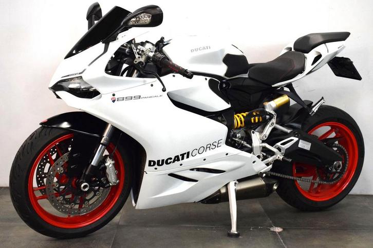 DUCATI 899 PANIGALE (bj 2013) Wit ABS Akrapovic, Motoren, Motoren | Ducati, Bedrijf, Super Sport, meer dan 35 kW, 2 cilinders