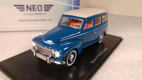 Neo scale models Volvo pv445 duett blauw, Hobby en Vrije tijd, Modelauto's | 1:43, Zo goed als nieuw, Auto, Overige merken, Ophalen of Verzenden