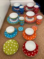 Oilily DE 12 ontbijtbordjes, 8 mokjes, 4 schaaltjes, ea, Ophalen, Zo goed als nieuw, Overige stijlen, Kop(pen) en/of Schotel(s)