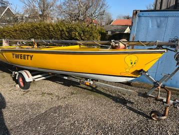 Zeilboot Vitessa 580 + Klaptrailer + 4PK Johnson Motor beschikbaar voor biedingen