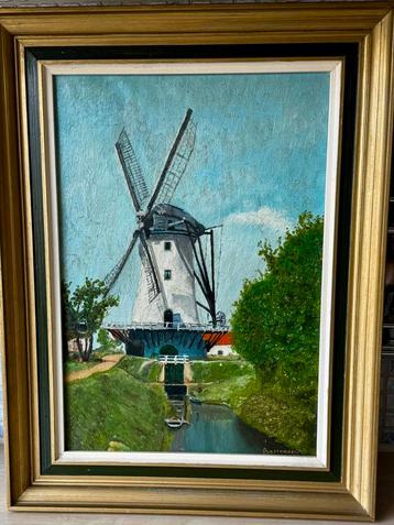 Gerestaureerd olieverf schilderij in perfecte staat beschikbaar voor biedingen