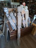 Oude Houten Balusters/Pilaren - Diverse Modellen, Ophalen, Gebruikt