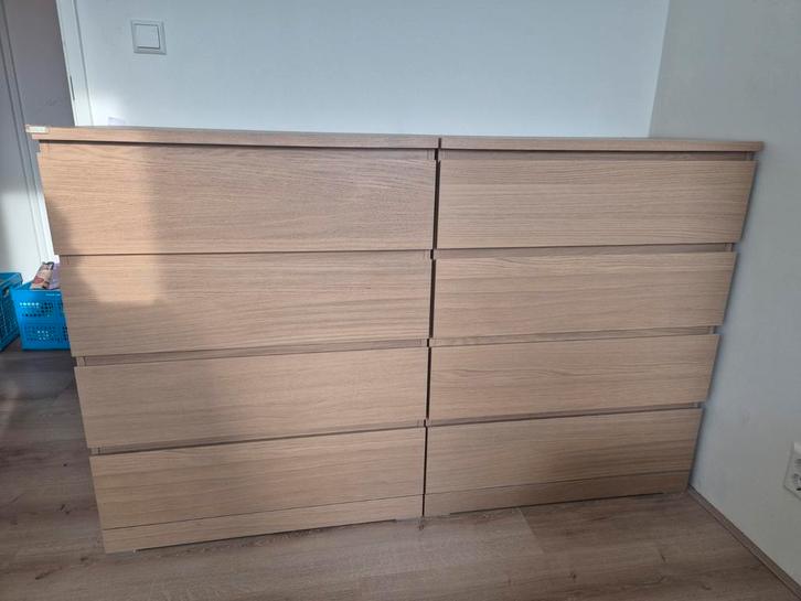 2x IKEA Malm ladekast - nette staat, Huis en Inrichting, Kasten | Kledingkasten, Gebruikt, 100 tot 150 cm, 50 tot 100 cm, 25 tot 50 cm