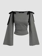 Mooie longsleeve met uitlopende mouwen mt 42, Kleding | Dames, Zwart, Maat 42/44 (L), Nieuw, Ophalen of Verzenden