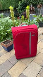 Carlton Koffer rood stof, Ophalen, Gebruikt, 70 cm of meer, Overige materialen