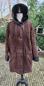 Origineel vintage 1980 leer suède jas VROOM&DREESMAN mt 44, Kleding | Dames, Bruin, Maat 42/44 (L), Ophalen of Verzenden, Gedragen