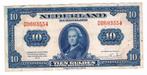 10 gulden 4 februari 1943 Wilhelmina, Postzegels en Munten, Bankbiljetten | Nederland, Ophalen of Verzenden, 10 gulden, Los biljet