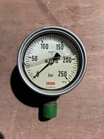 Nieuwe zware kwaliteit manometer druk 0-250 bar, Doe-het-zelf en Verbouw, Meetapparatuur, Ophalen of Verzenden