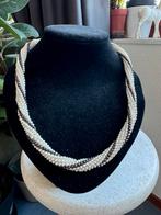 vintage beaded necklace, Verzenden, Zo goed als nieuw, Overige materialen