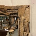 Spiegel – driftwood- drijfhout - 180 x 80 cm - Bij TTM Wonen, Huis en Inrichting, Woonaccessoires | Spiegels, Nieuw, 75 tot 100 cm
