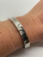 B42 Prachtige zilveren Finse stijl armband, Ophalen of Verzenden, Zilver, Armband