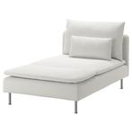 Gezocht: Ikea SÖDERHAMN Chaise longue, Finnsta white, Ophalen, Eenpersoons, Stof, Minder dan 150 cm