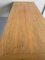 Eiken houten eet tafel 220 cm, Huis en Inrichting, 200 cm of meer, Zo goed als nieuw, Vijf personen of meer, Rechthoekig