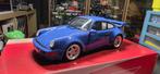Porsche 911 (964) 3.8 Year 1993 blue 1/18 Gt-Spirit, Ophalen of Verzenden, Zo goed als nieuw, Auto, Overige merken