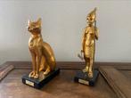 beelden van de egyptische Toetanchamon en Bastet, Antiek en Kunst, Ophalen
