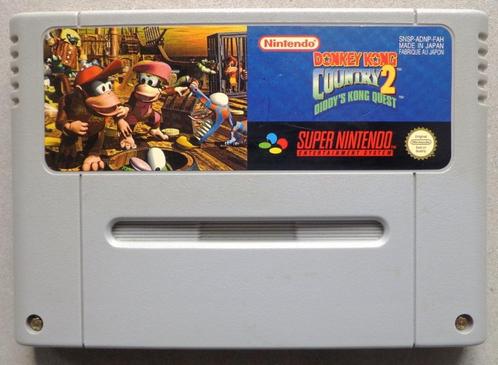 Donkey Kong Country 2 Diddys Kong Quest Super Nintendo, Spelcomputers en Games, Games | Nintendo Super NES, Gebruikt, Ophalen of Verzenden