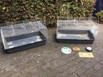 Twee konijnen cavia verblijven, Dieren en Toebehoren, Kooi, Gebruikt, Cavia, 75 tot 110 cm