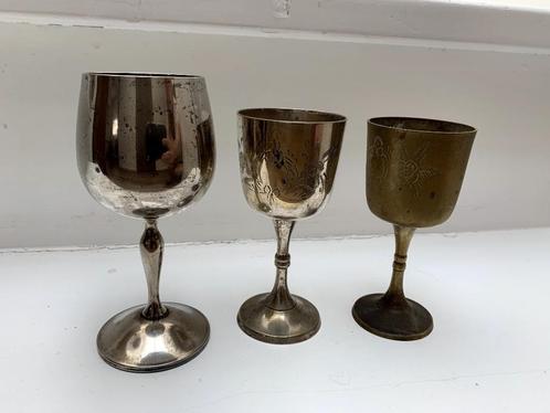 Diverse verzilverde spulletjes!, Antiek en Kunst, Antiek | Goud en Zilver, Ophalen of Verzenden