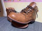 Nieuwe retro koe lederen boots maat 45, Bruin, Boots, Nieuw, Ophalen of Verzenden