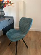 Petrol eetkamerstoel, Huis en Inrichting, Stoelen, Ophalen, Zo goed als nieuw, Blauw, Eén