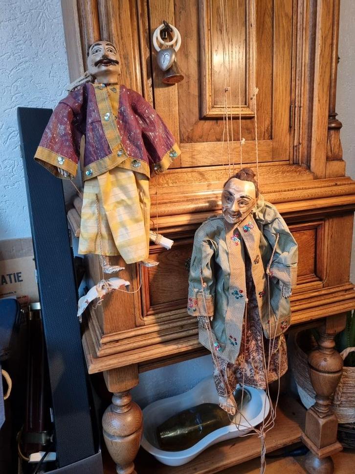 antieke indonesische marionettenpoppen,, Antiek en Kunst, Kunst | Niet-Westerse kunst, Ophalen of Verzenden
