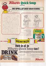 Retro reclame 1977 Knorr spaaractie mok beker quick soup, Verzamelen, Retro, Overige typen, Ophalen of Verzenden