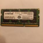 Crucial 8GB DDR3 1600 laptop geheugen, Computers en Software, RAM geheugen, Ophalen of Verzenden, Gebruikt