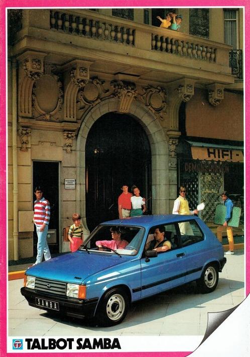 Folder Talbot Samba (1983), Boeken, Auto's | Folders en Tijdschriften, Gelezen, Overige merken, Verzenden