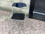 Klapstoel zwart, Huis en Inrichting, Stoelen, Ophalen, Zo goed als nieuw